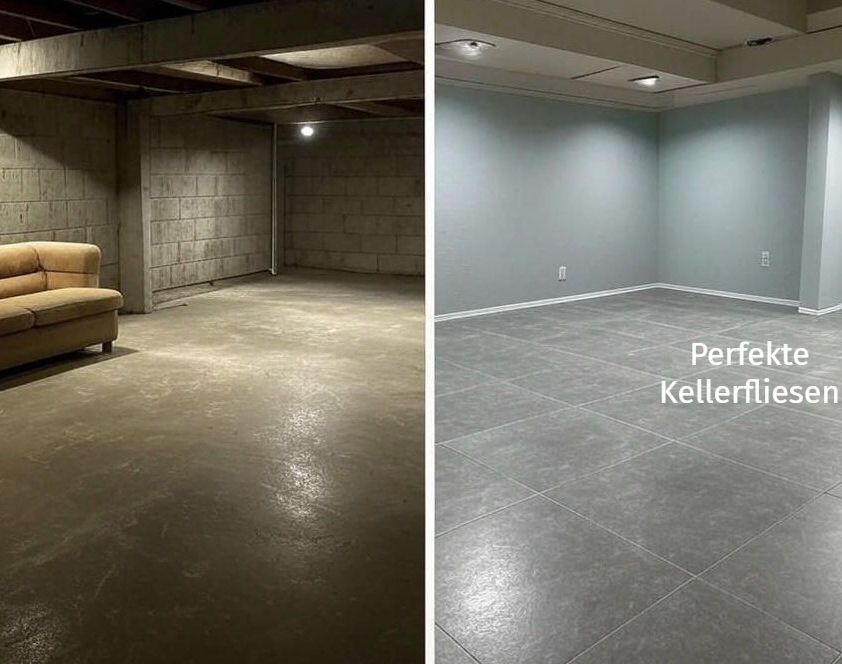 Bodenverlegung im Kellerbereich – robust & pflegeleicht Kellerboden gefliest – sauber, robust, professionell.