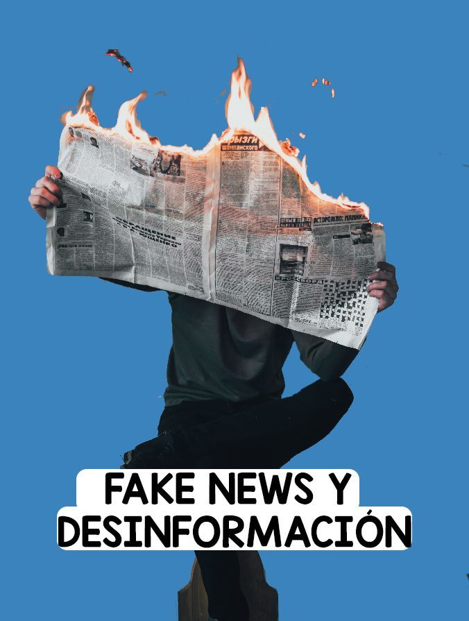 foto periódico ardiendo