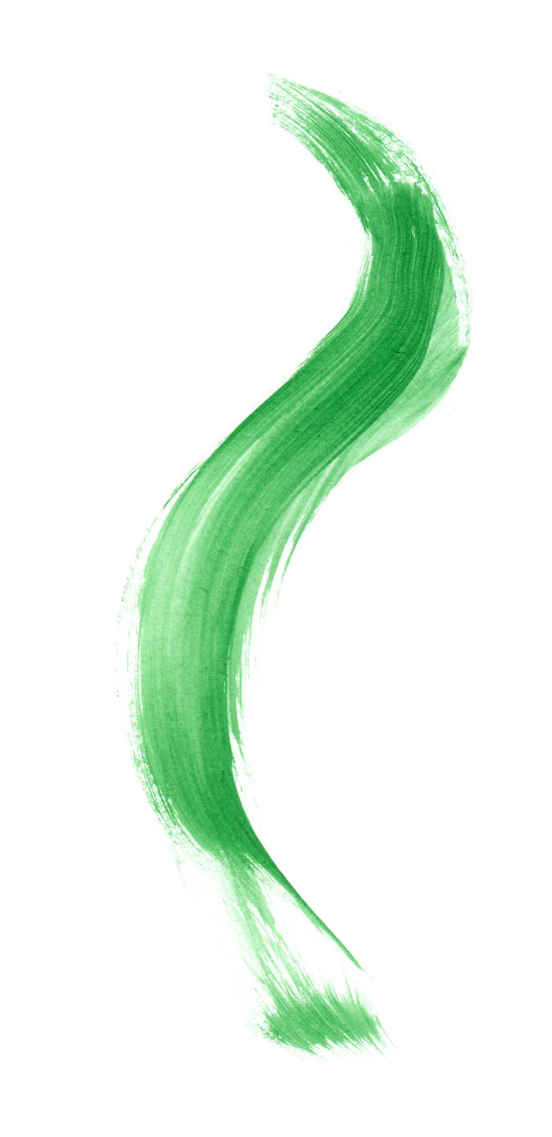 grüner Pinselstrich