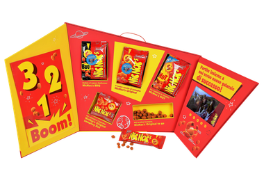 Präsentationskoffer  zur Produkteinführung von NicNac in  Italien