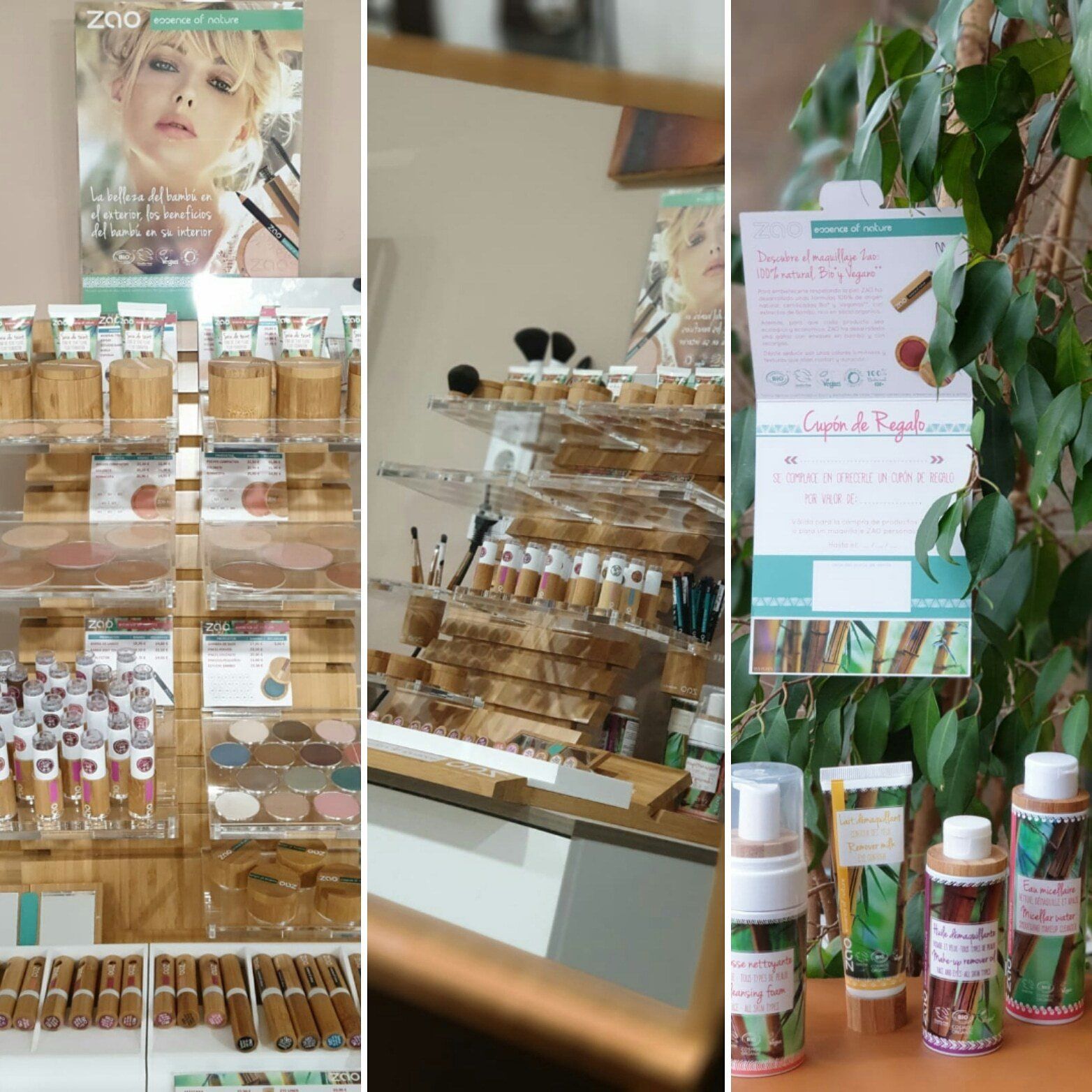 A tu disposición tendrás una amplia gama de productos de maquillaje ecológico de la marca ZAO, indispensable hoy en día en nuestro neceser!!