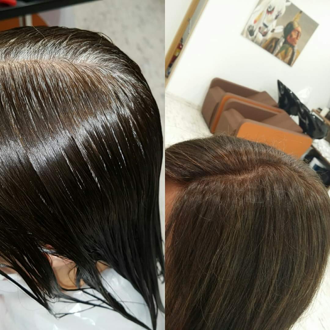 Coloración por oxidación compuesta a base de aceites vegetales de ricino, oliva, naranja y jojoba. Sin amoníaco, ni aceites minerales (petróleo). Cobertura de canas 100%. Colores frescos, naturales y con mucho brillo e hidratación.