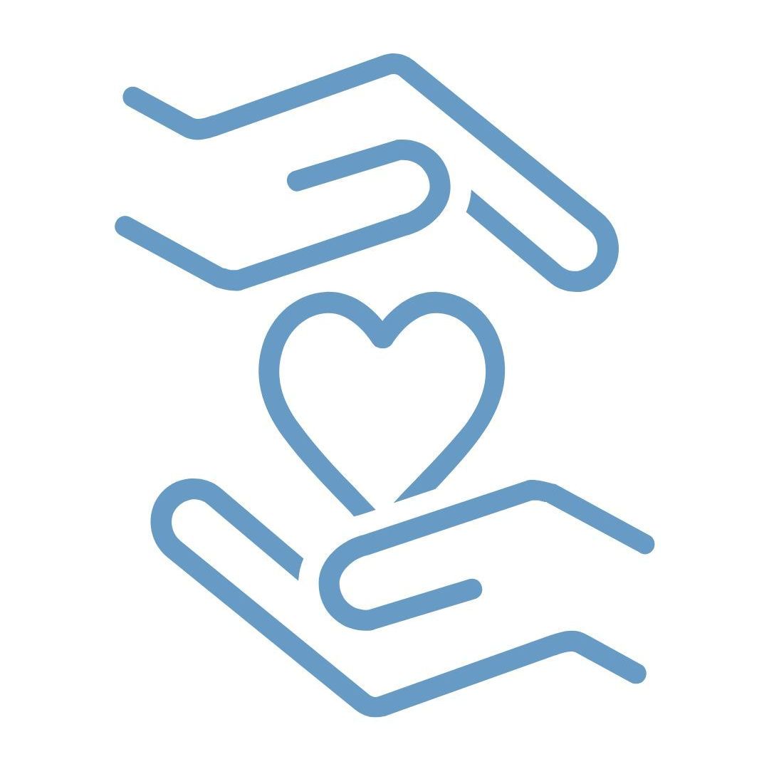 Bild von zwei Händen mit einem Herz dazwichen