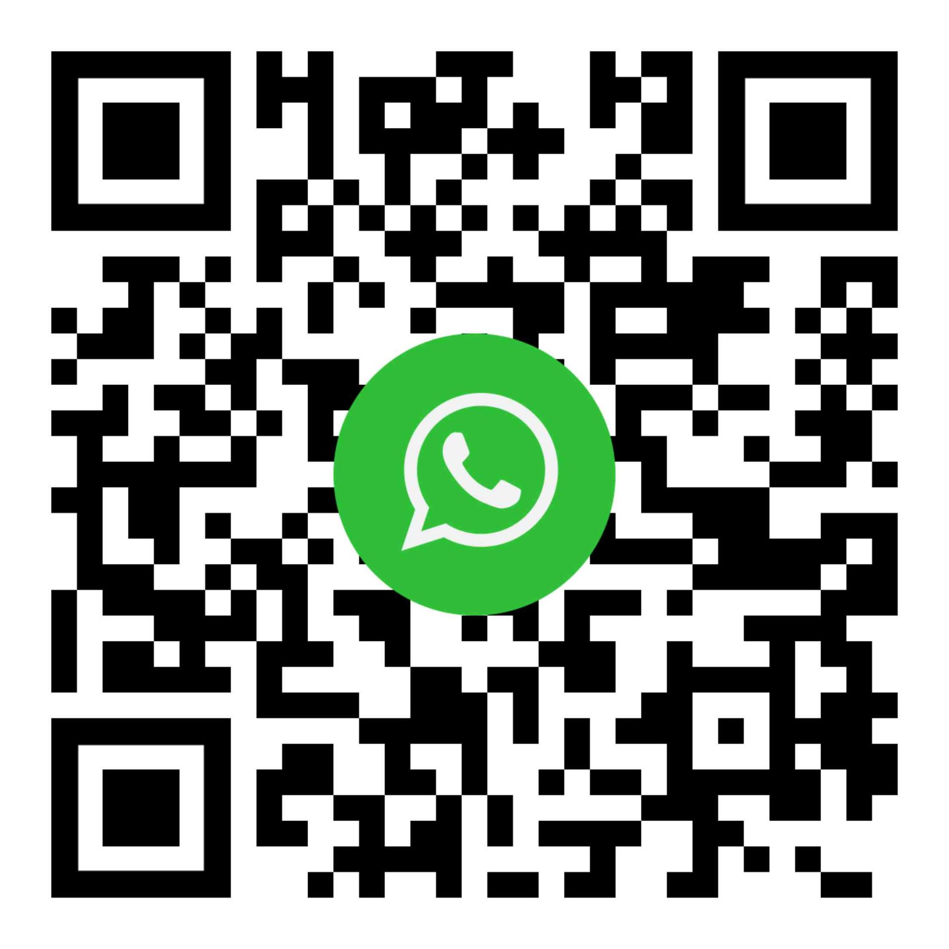 Bild eines QR Codes für WhatsApp