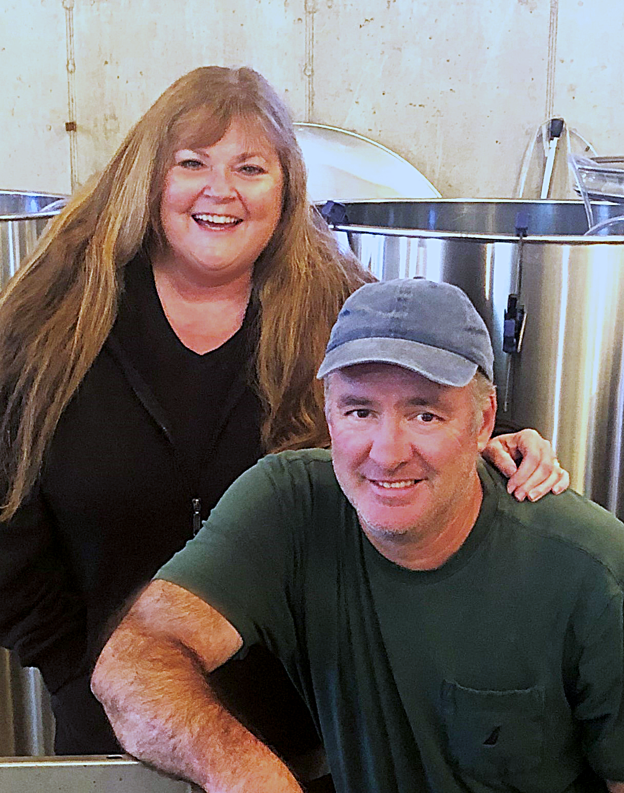 Leslie knipe and Joe Sheehy, winemakers, owners, Azure Hill Winery