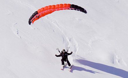 Cursos de Speedriding Mini parapente con esquis. Speedriding
