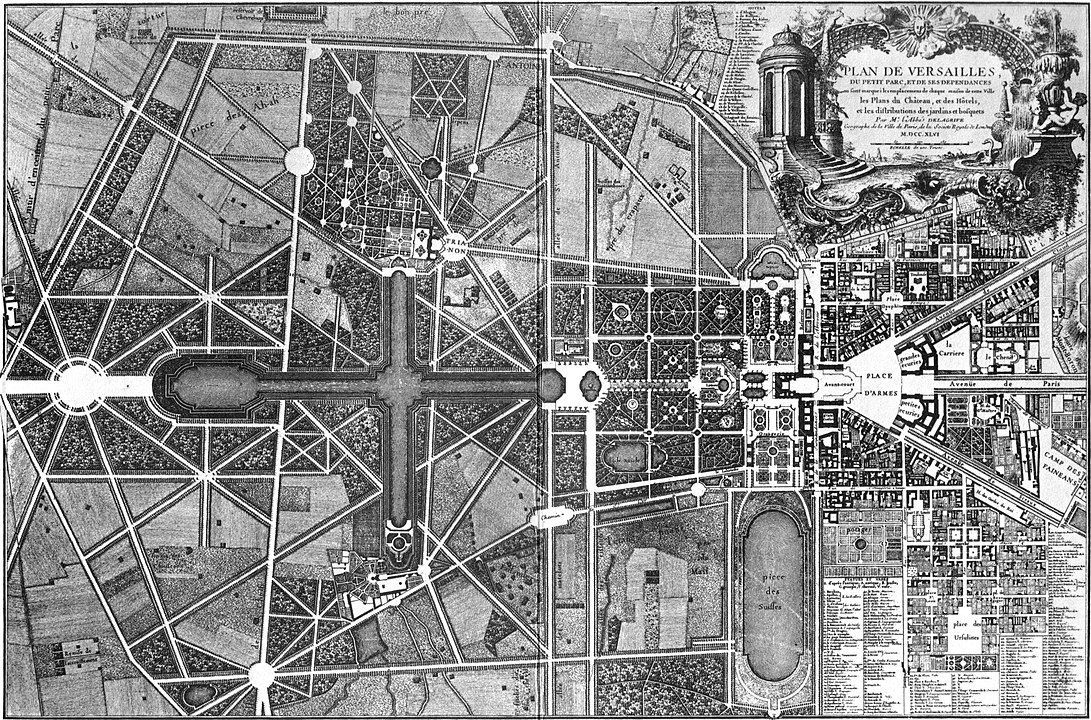 Plan der Parkanlagen von Versailles (1746)