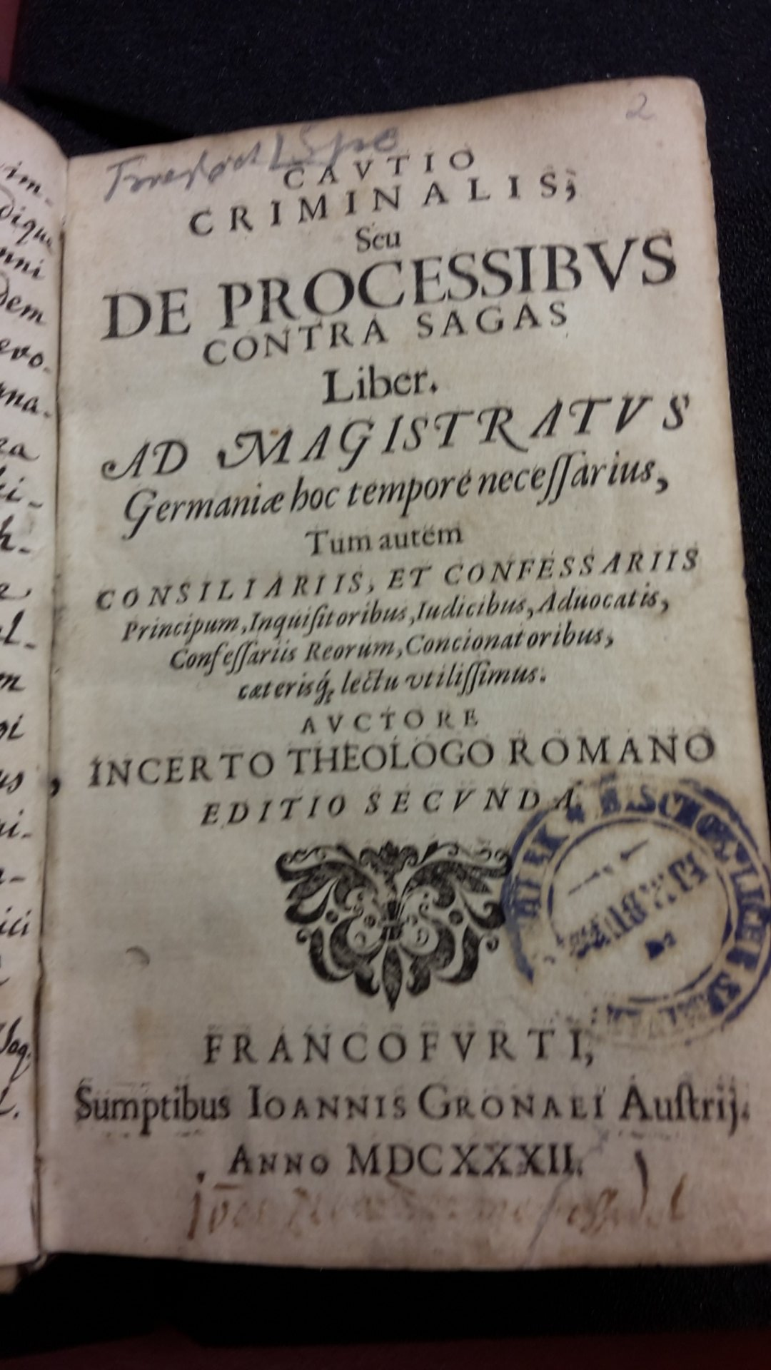 antike Buchseite