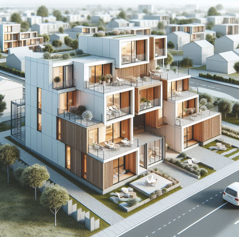 Mehrfamilienhaus günstig bauen in Modulbauweise