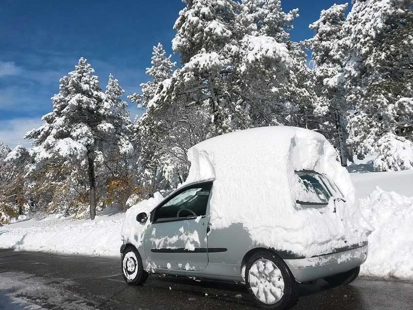 chute de neige au ventoux novembre 2019