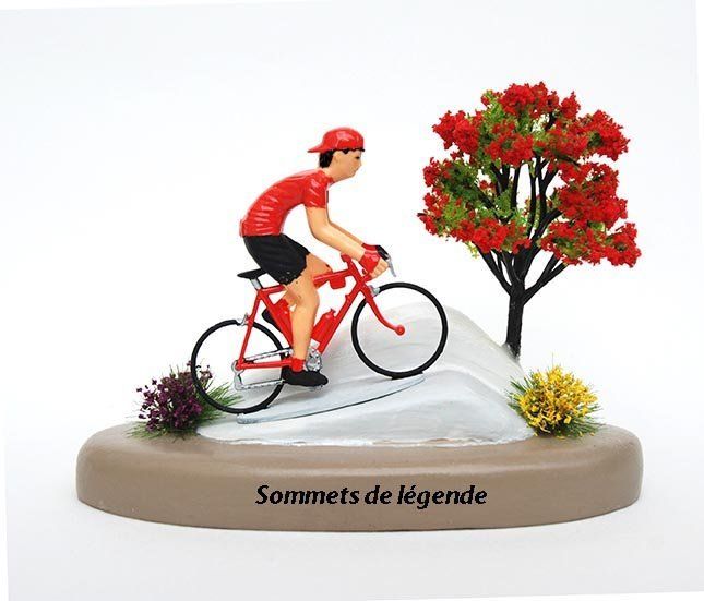 figurine cycliste miniature arbre miniature