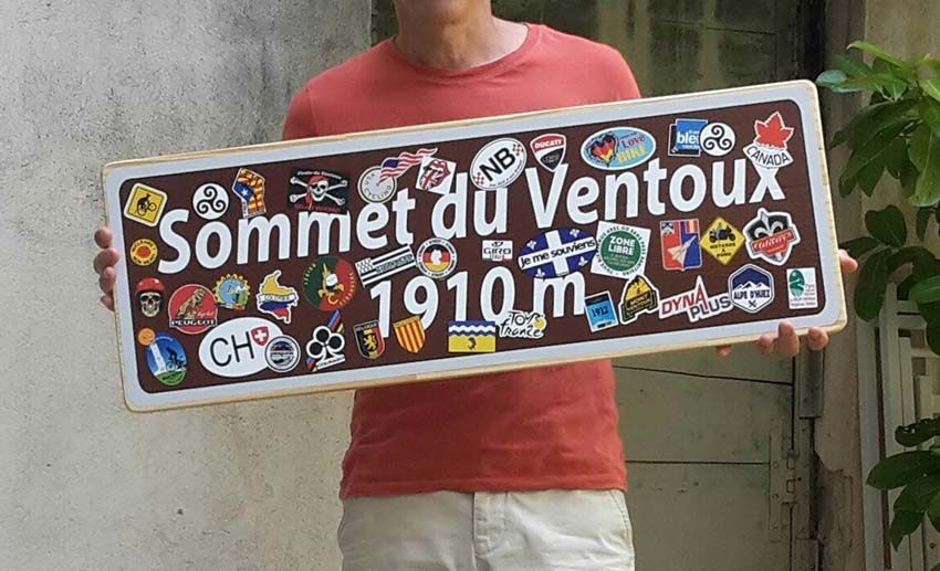 panneau souvenir sommet du ventoux