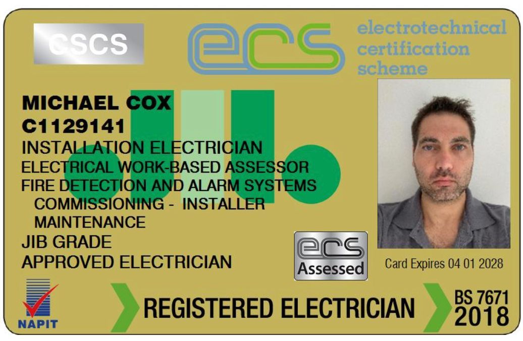ECS Card Electrician Bideford