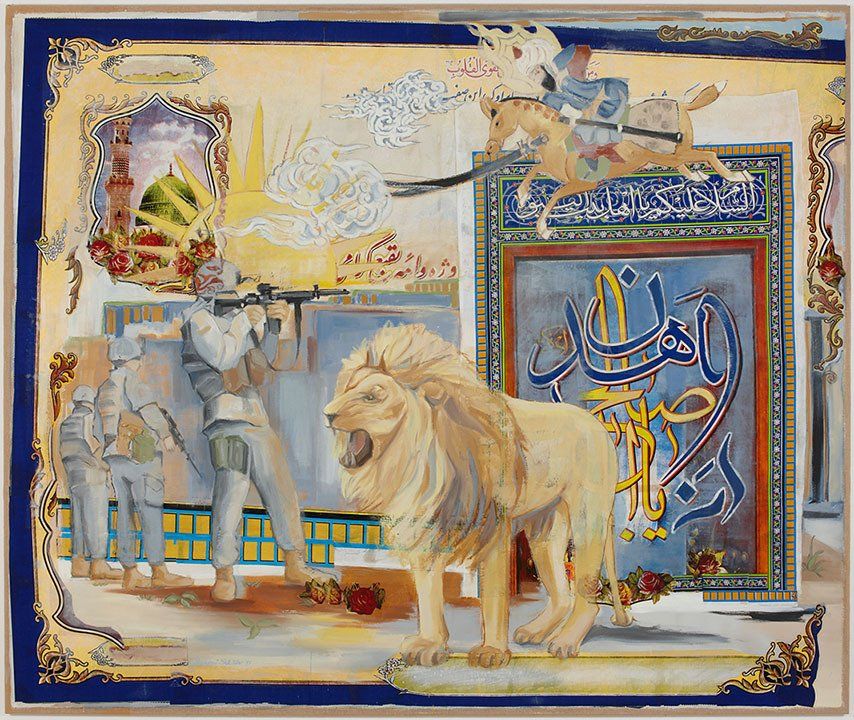 Mona Hakimi-Schueler, Stories I live by, Collage paintings