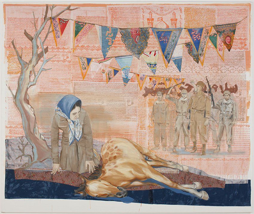 Mona Hakimi-Schueler, Stories I live by, Collage paintings