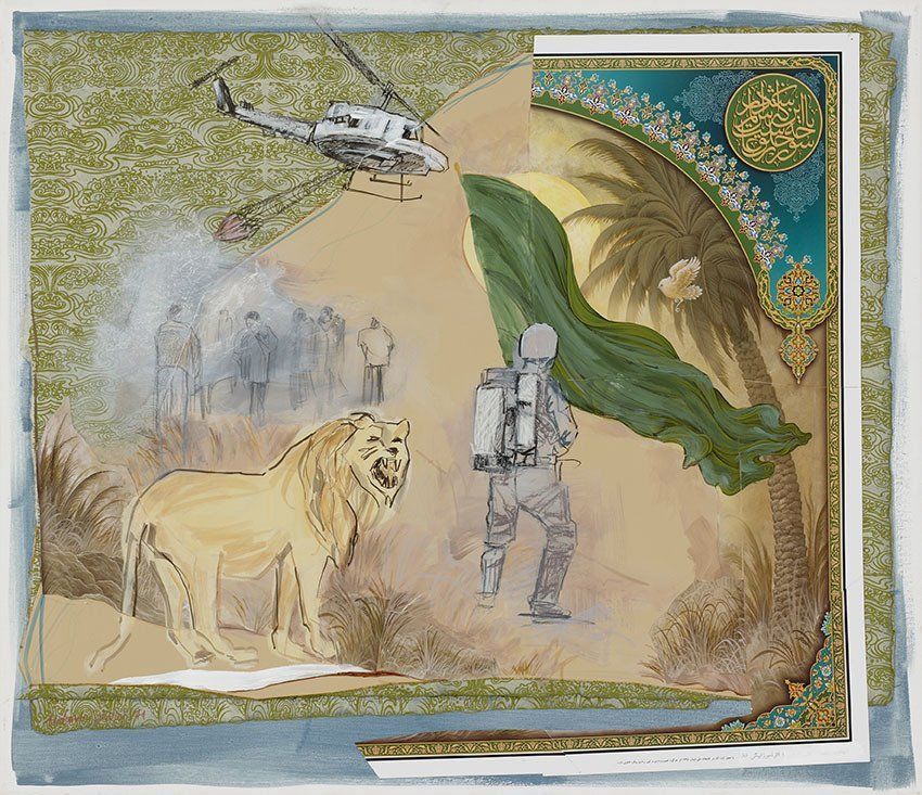 Mona Hakimi-Schueler, Stories I live by, Collage paintings