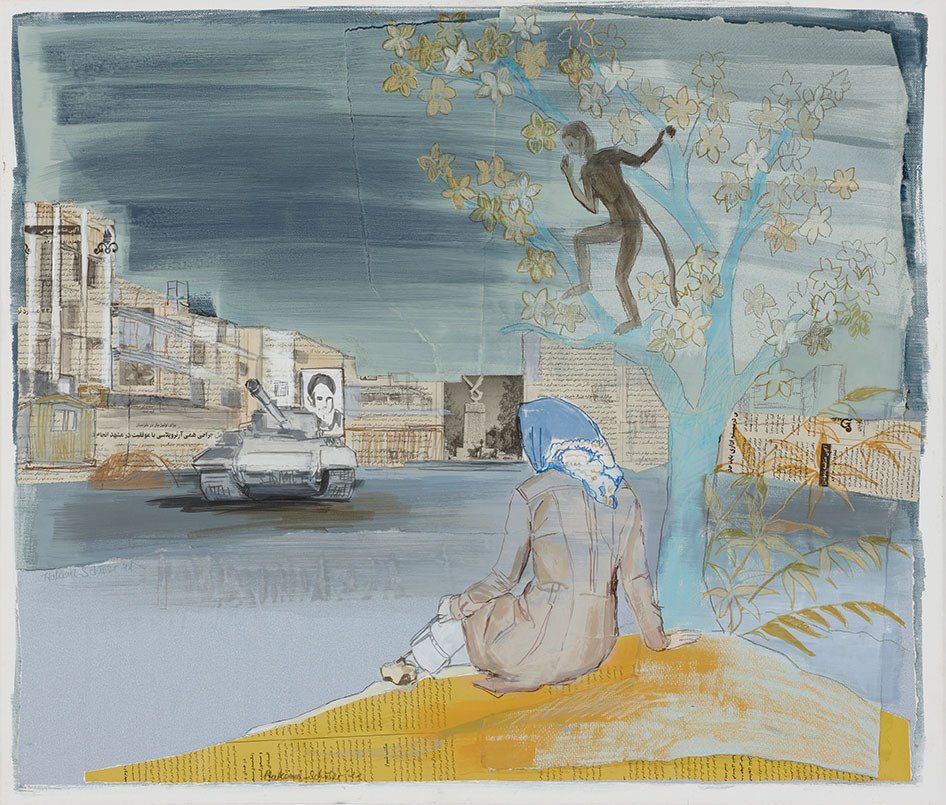 Mona Hakimi-Schueler, Stories I live by, Collage paintings