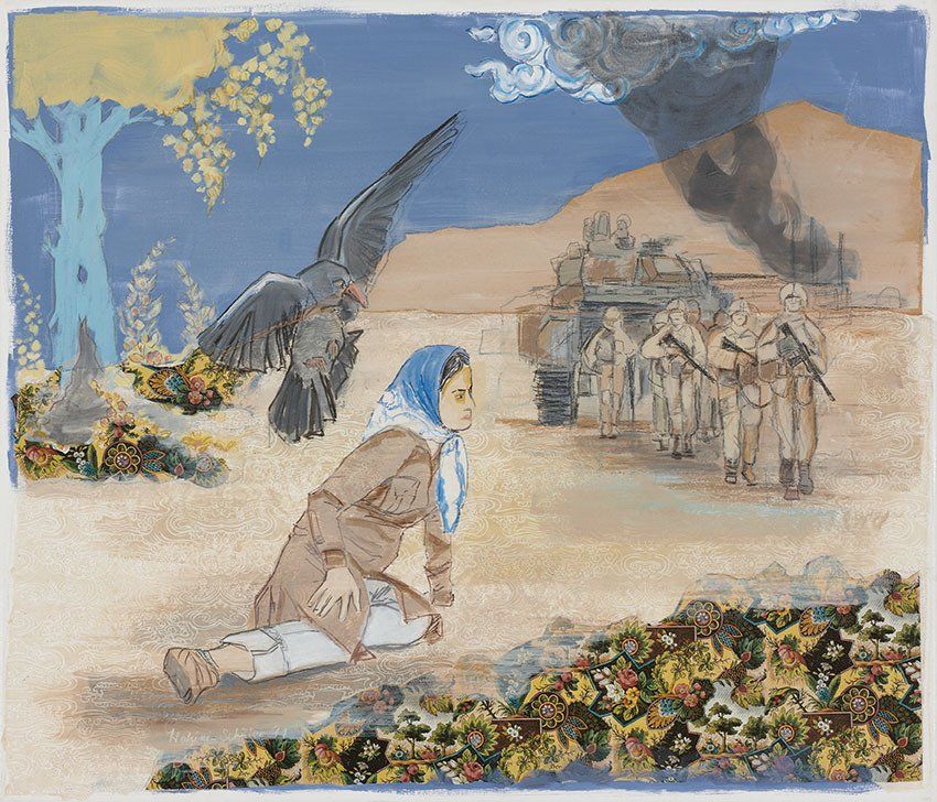 Mona Hakimi-Schueler, Stories I live by, Collage paintings
