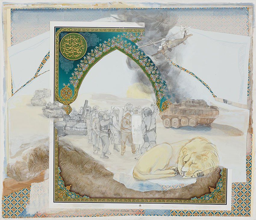 Mona Hakimi-Schueler, Stories I live by, Collage paintings