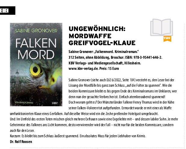 DJZ, deutsche Jagdzeitschrift, Greifvögel, Jagd, Falkenmord