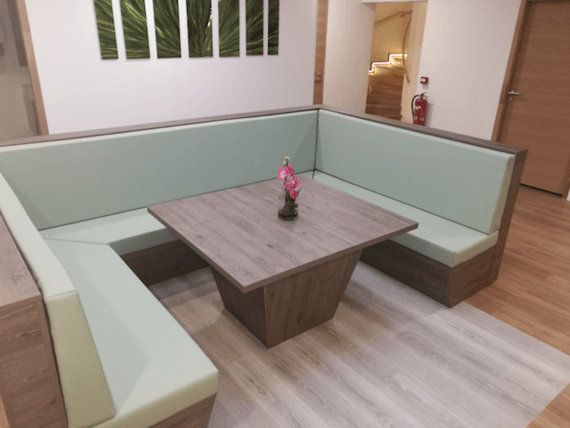 coussin sur mesure salle d'attente