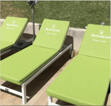 coussin bain de soleil personnalisé