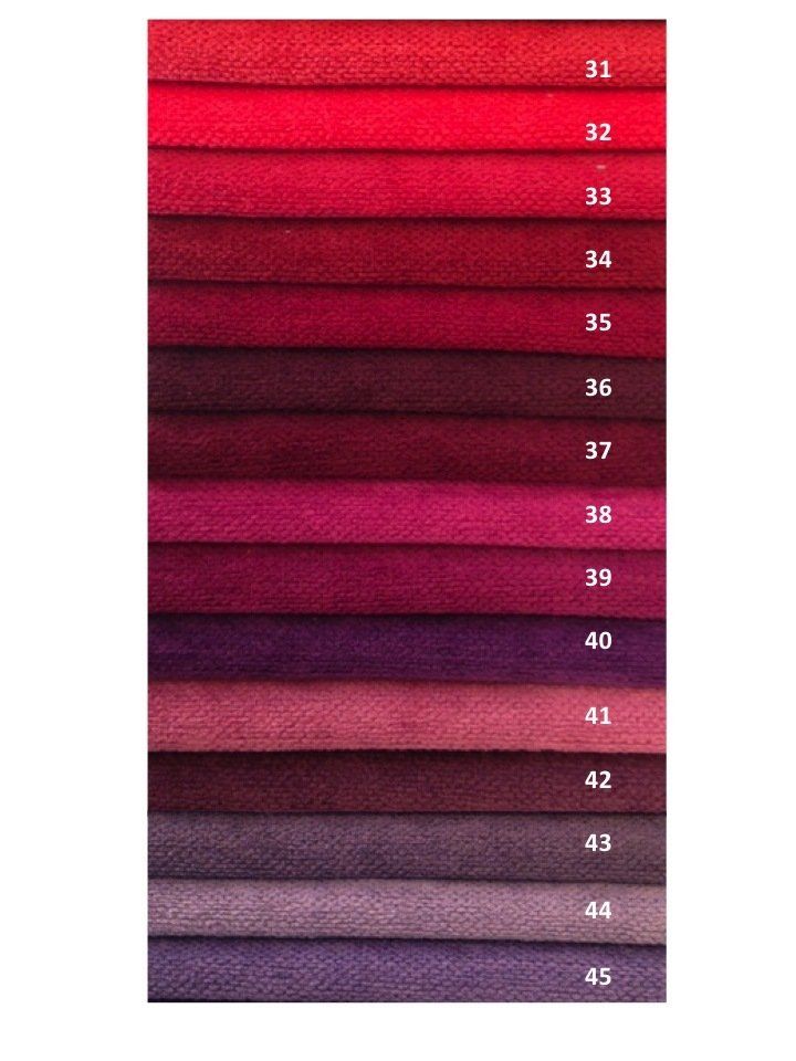 Échantillons tissus Arlo rouge multicolores coussins décoration