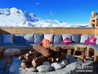 coussin extérieur résistant à la neige