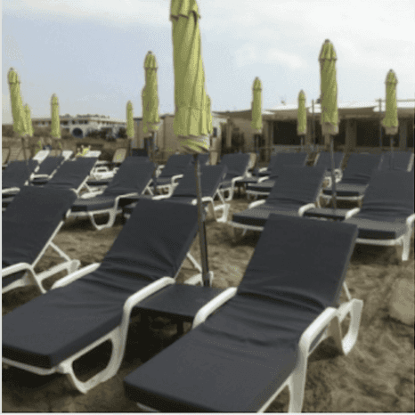 coussin bain de soleil