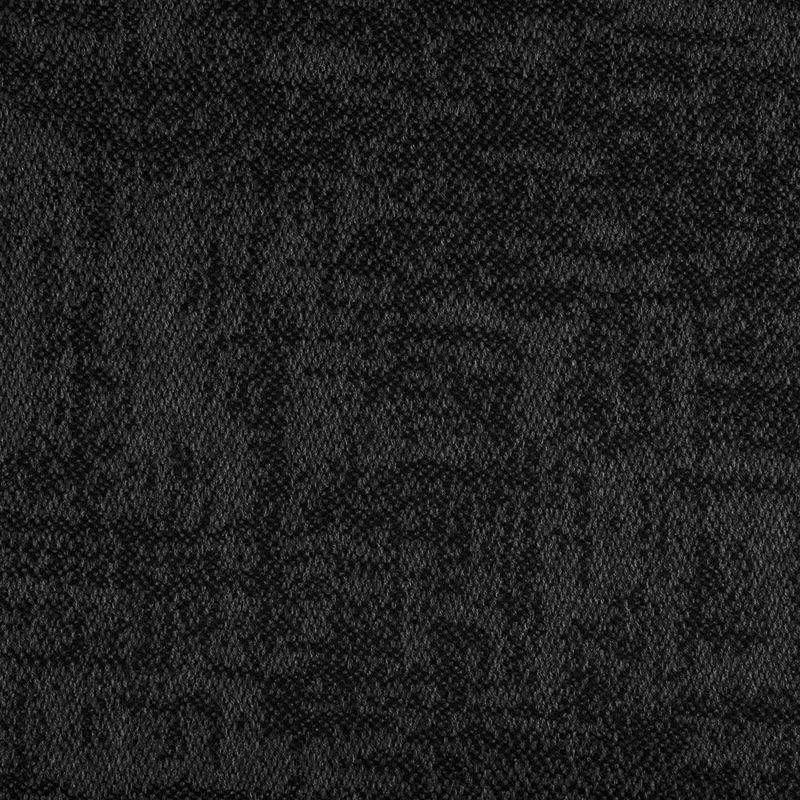 Tissu Agora Signature noir graphite avec motif de tissage complexe et aspect texturé mat.