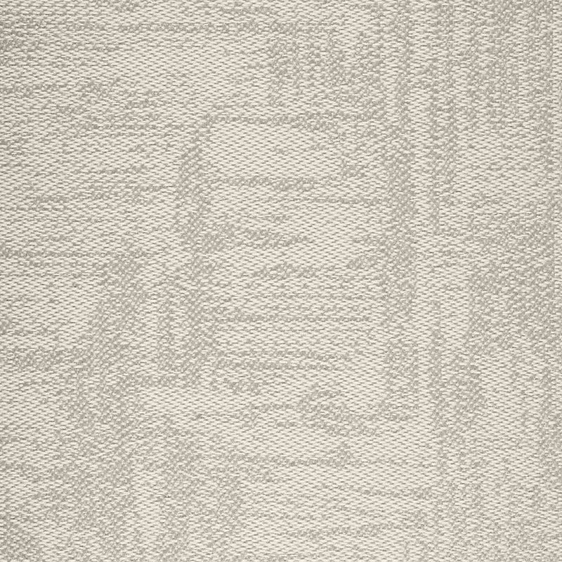 Tissu Agora Signature blanc cassé avec un motif géométrique discret de lignes entrelacées.