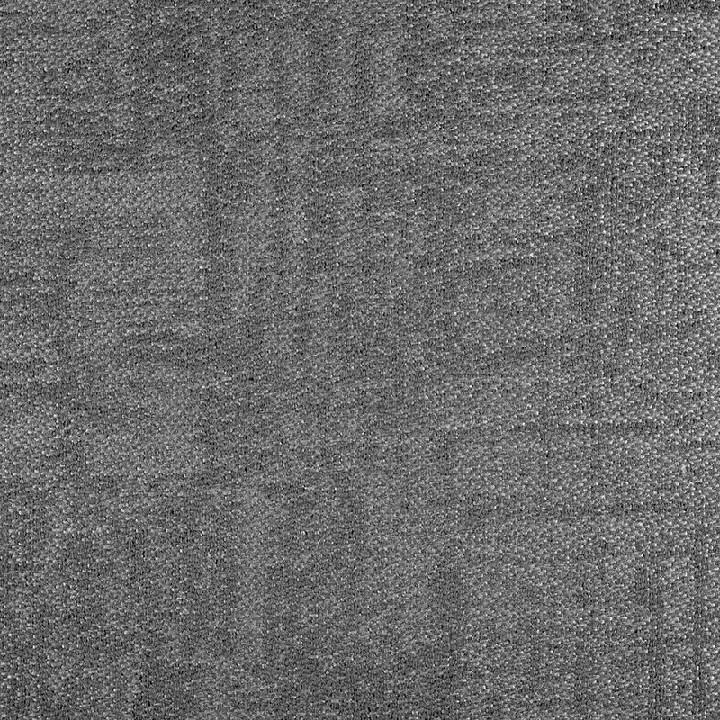 Tissu Agora Signature gris fumée avec un tissage graphique texturé de lignes verticales et horizontales.