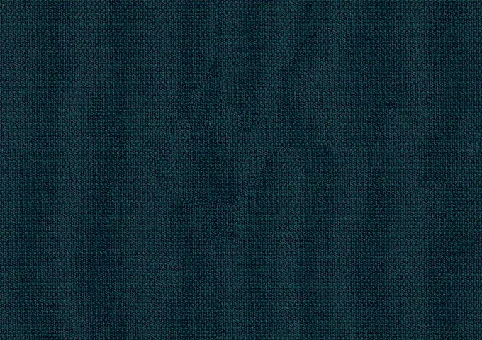 Échantillon de tissu California de couleur vert canard ou sarcelle foncé avec une texture tissée serrée.