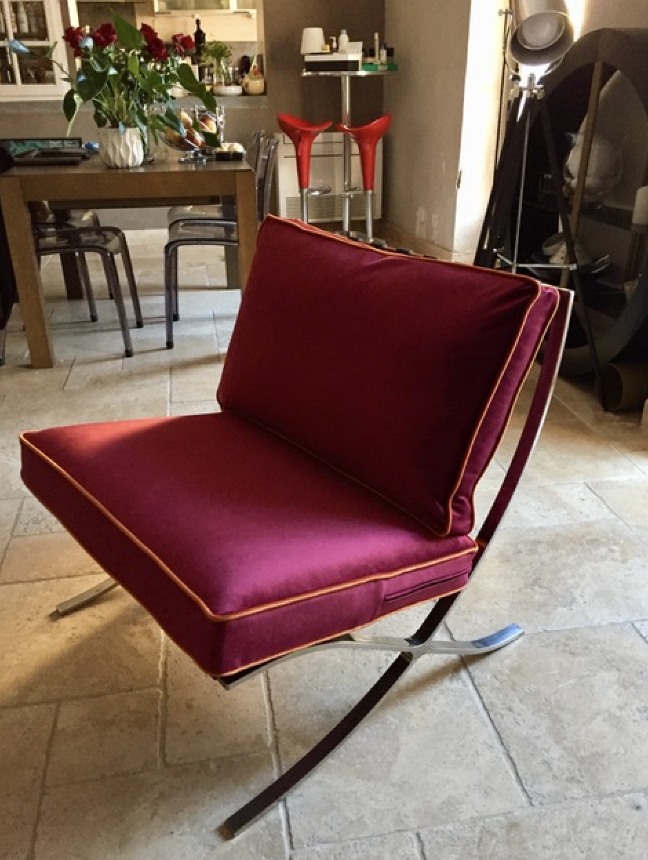 coussin fauteuil sur mesure