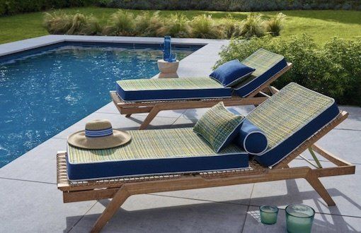 coussin bain de soleil sur mesure