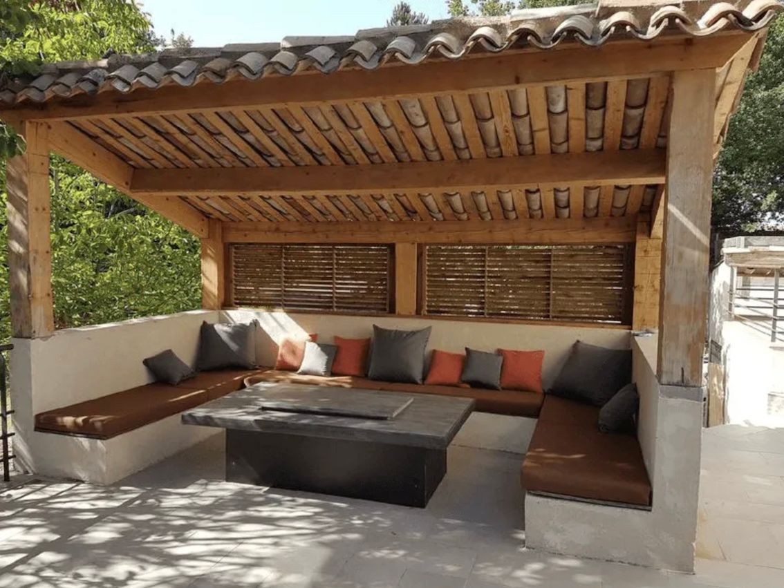 coussin extérieur pool house