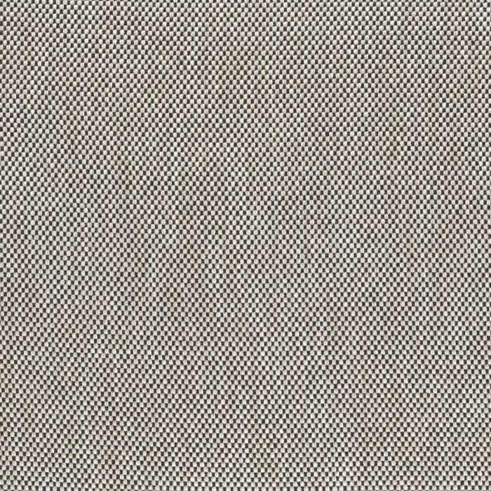 Tissu Misia Douceur de Vivre au tissage bicolore gris carbone et blanc, aspect tramé moderne.