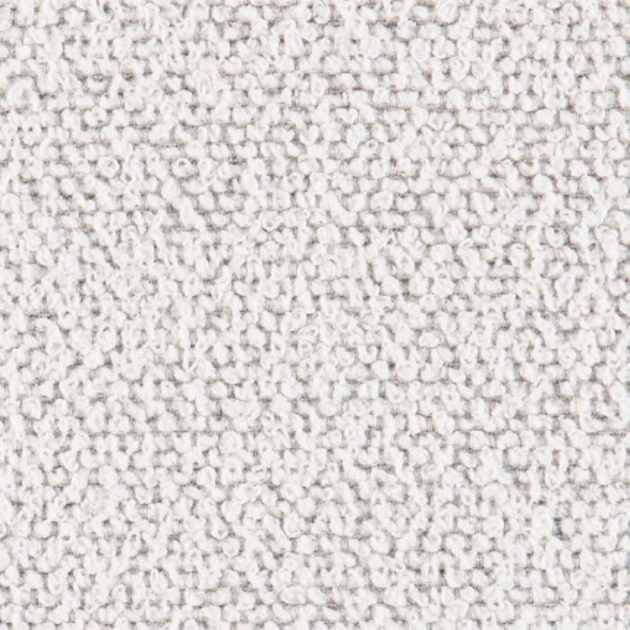 Échantillon de tissu Agora Signature de couleur crème bouleau avec une texture bouclée et mouchetée.