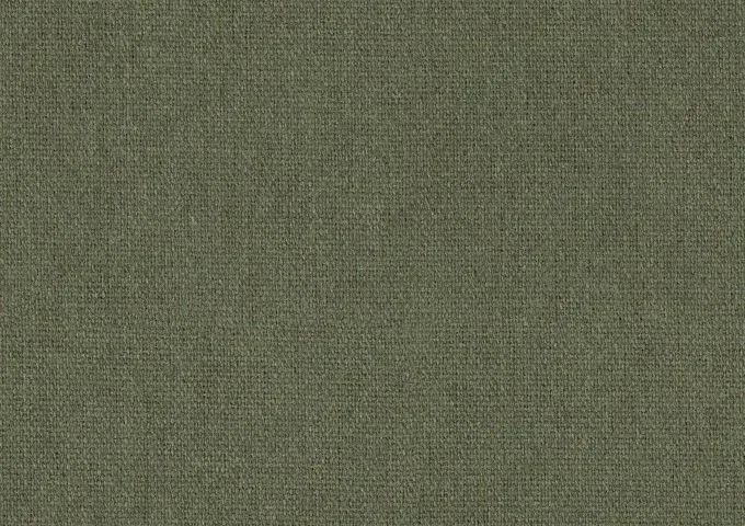 Tissu Sunbrella Heritage vert feuille avec un tissage chiné offrant un aspect naturel et textile.