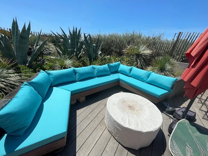 coussin sur mesure pour l'extérieur
