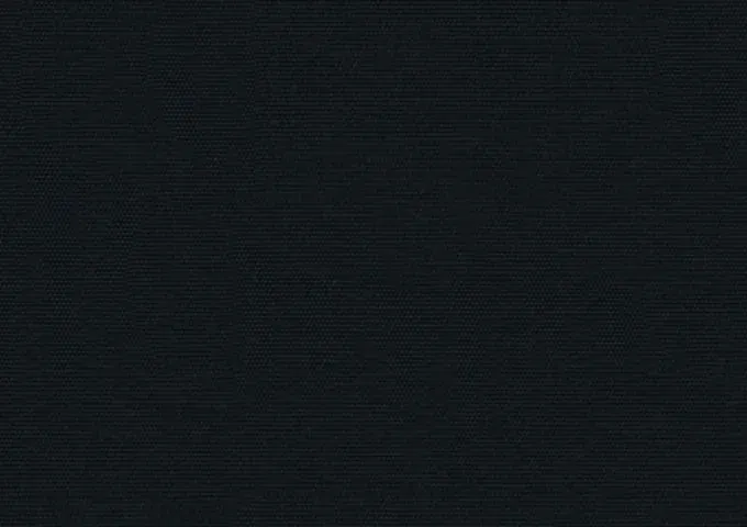 Tissu extérieur California de couleur noir intense et uniforme avec texture tissée.