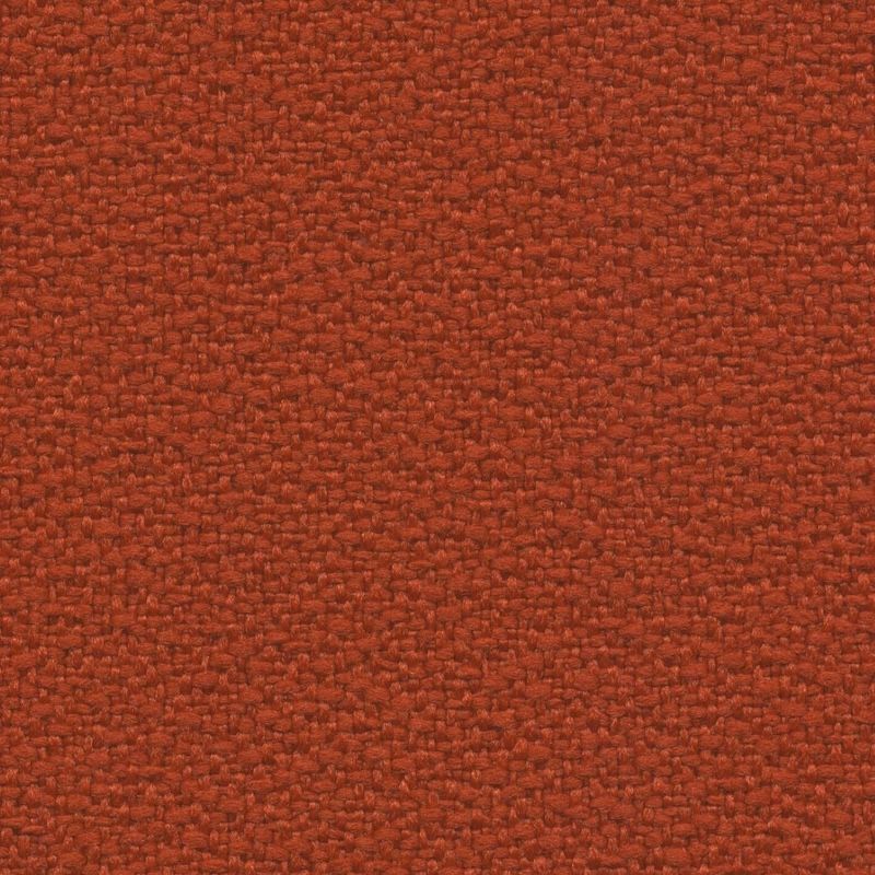 Échantillon de tissu King Flex M1 de couleur rouge brique ou terracotta avec une texture bouclée.