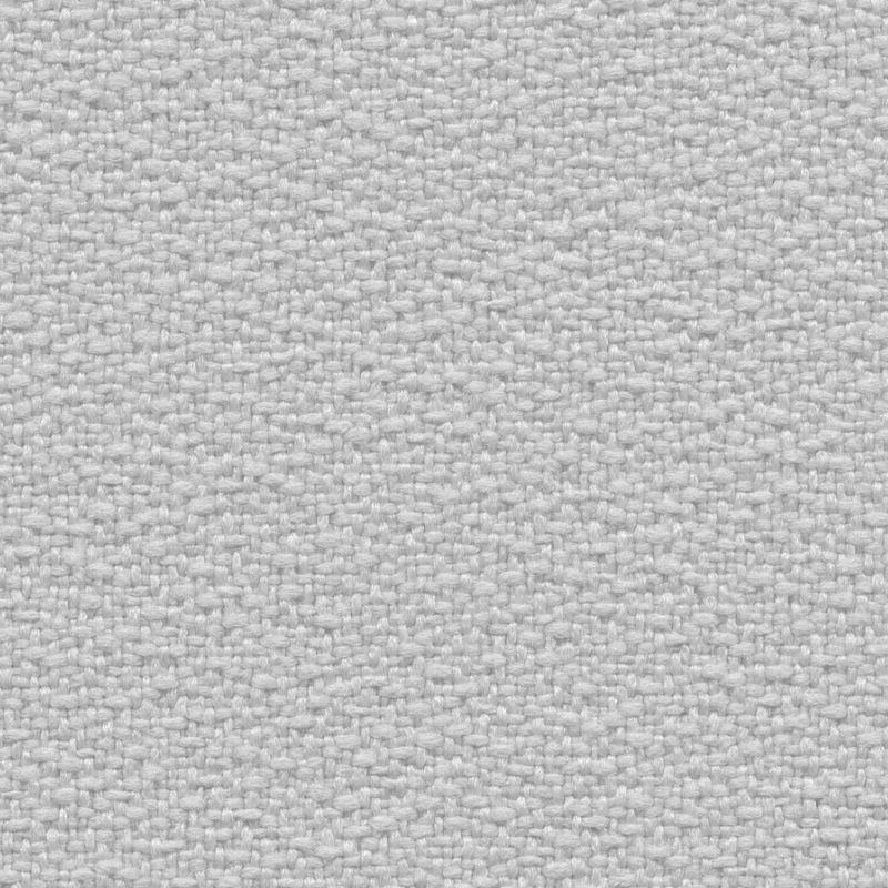 Échantillon de tissu King Flex M1 de couleur blanc optique pur avec une texture bouclée dense.