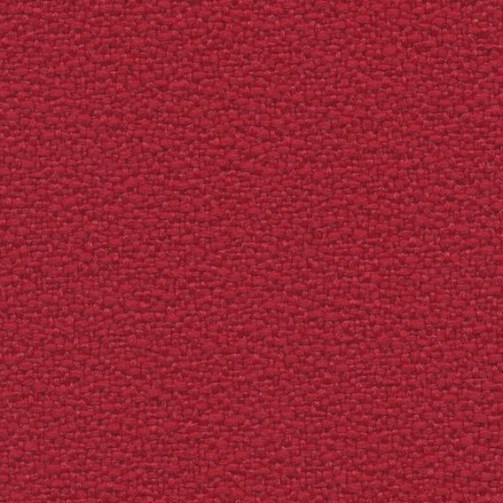 Échantillon de tissu King Flex M1 de couleur rouge rubis intense avec une texture bouclée.