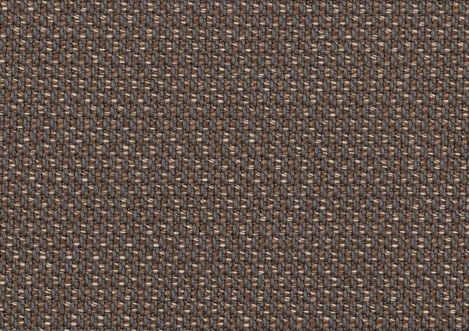 Gros plan de tissu Sunbrella Lopi couleur noix de coco (brun) avec un tissage texturé bicolore.