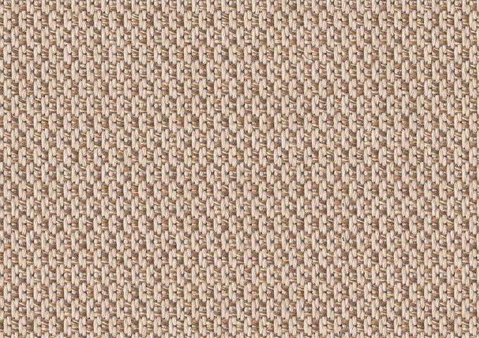 Gros plan de tissu Sunbrella Lopi couleur chai (beige rosé) avec un tissage texturé en relief.