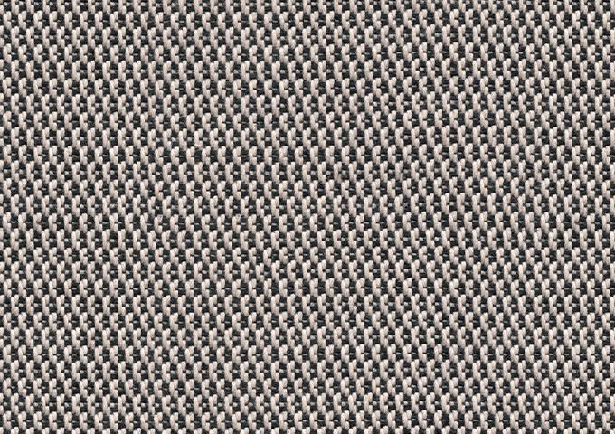 Tissu Sunbrella Lopi bicolore beige et noir avec un motif de tissage moucheté