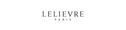 Logo Lelievre Paris écrit en lettres capitales noires fines et élégantes sur fond blanc.