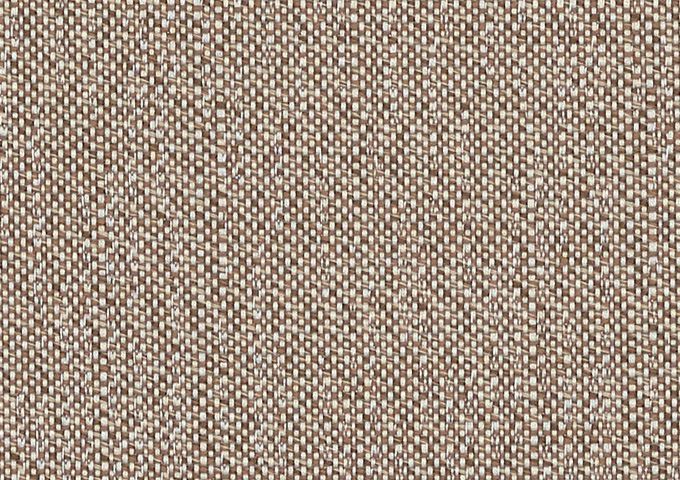 Gros plan de tissu Sunbrella Savane marron glacé avec un tissage moucheté et un aspect grainé.