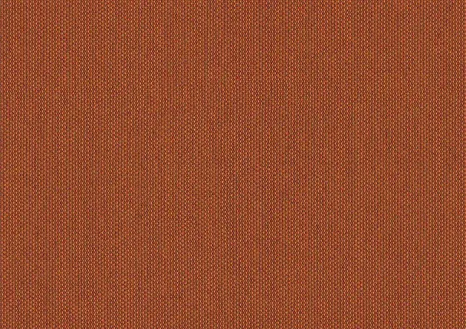 Échantillon de tissu California couleur terre de Sienne avec une texture tissée verticale striée.